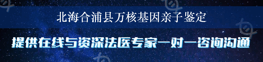 北海合浦县万核基因亲子鉴定